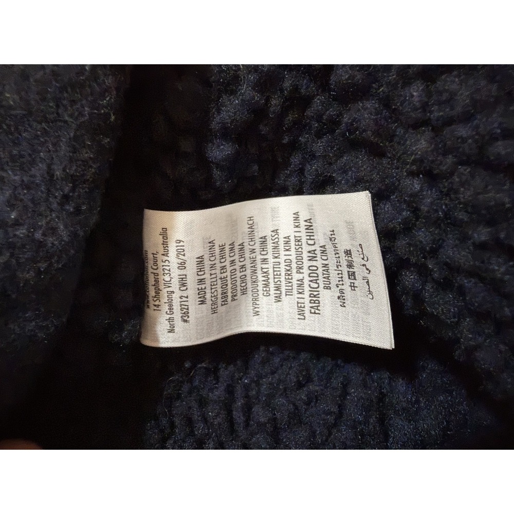 Cotton On Vintage Re-Mastered Sherpa Lined Plaid Jacket Mens Small Blue - Picture 10 of 10